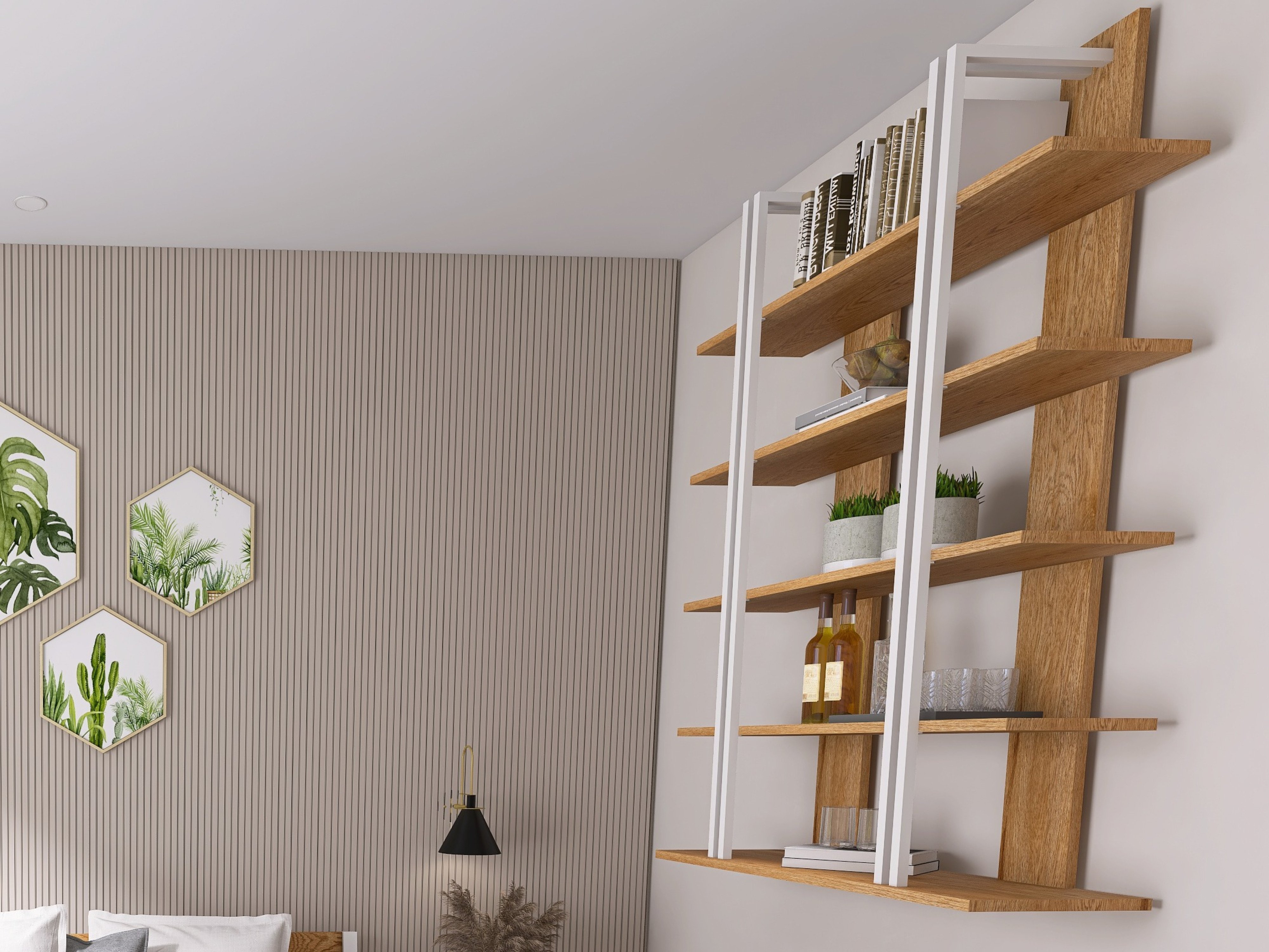 Dębowa szafka wisząca