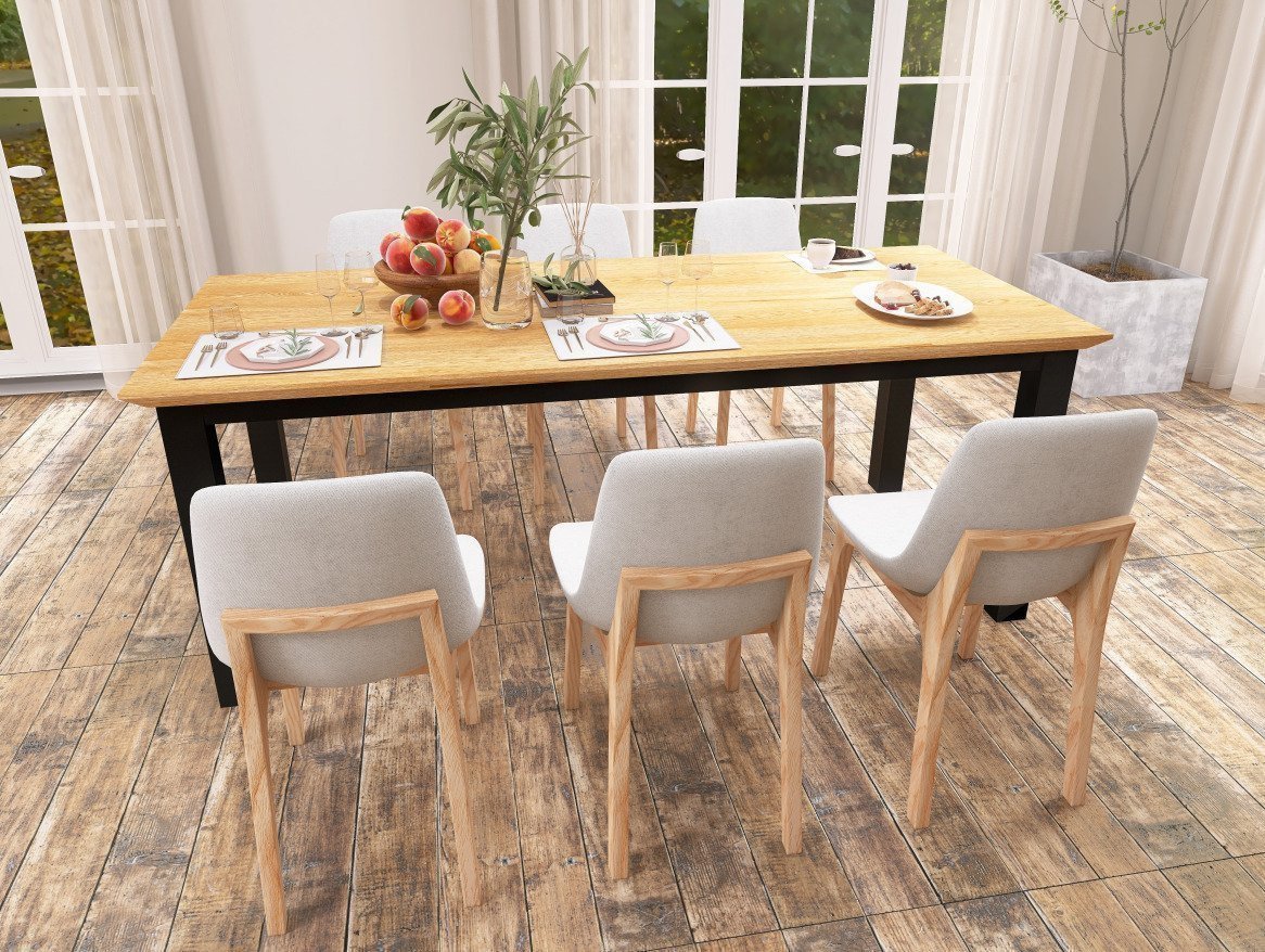 Dębowy stół do jadalni