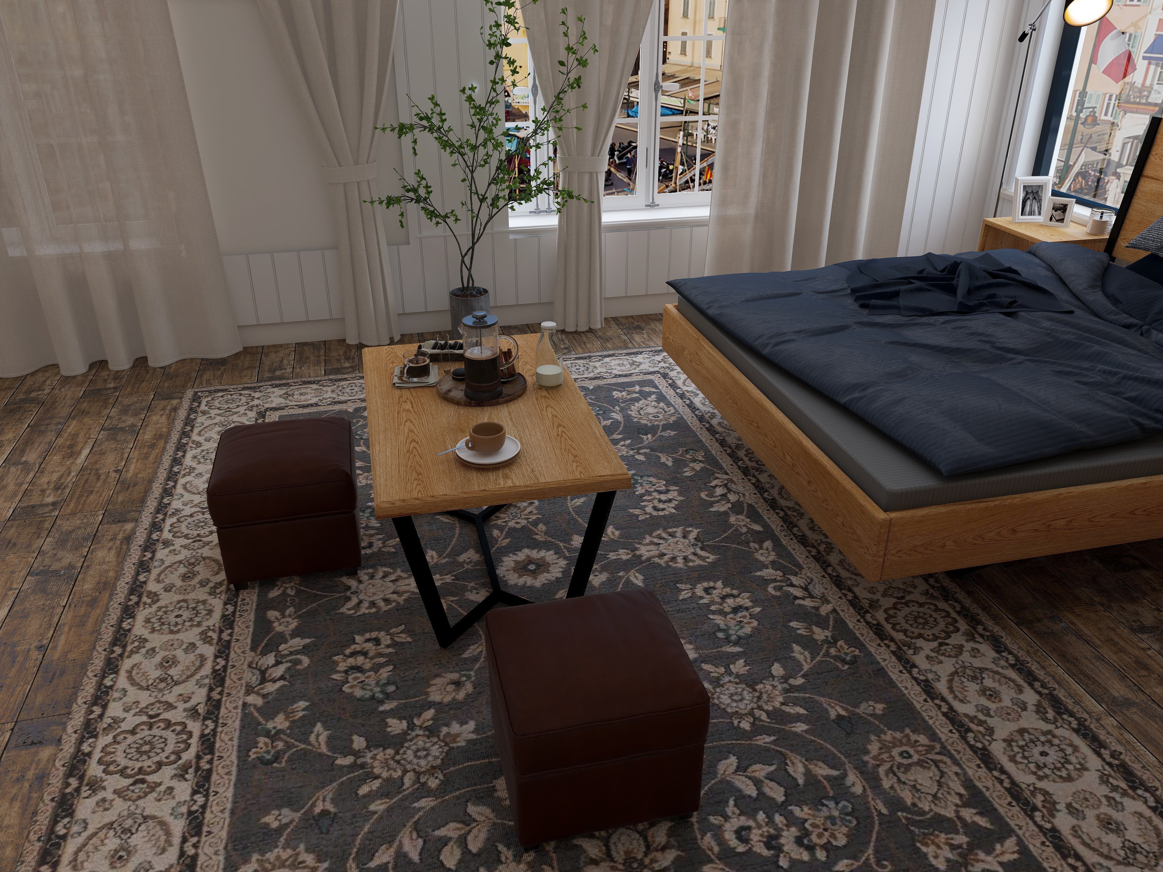 Stolik kawowy w stylu loft